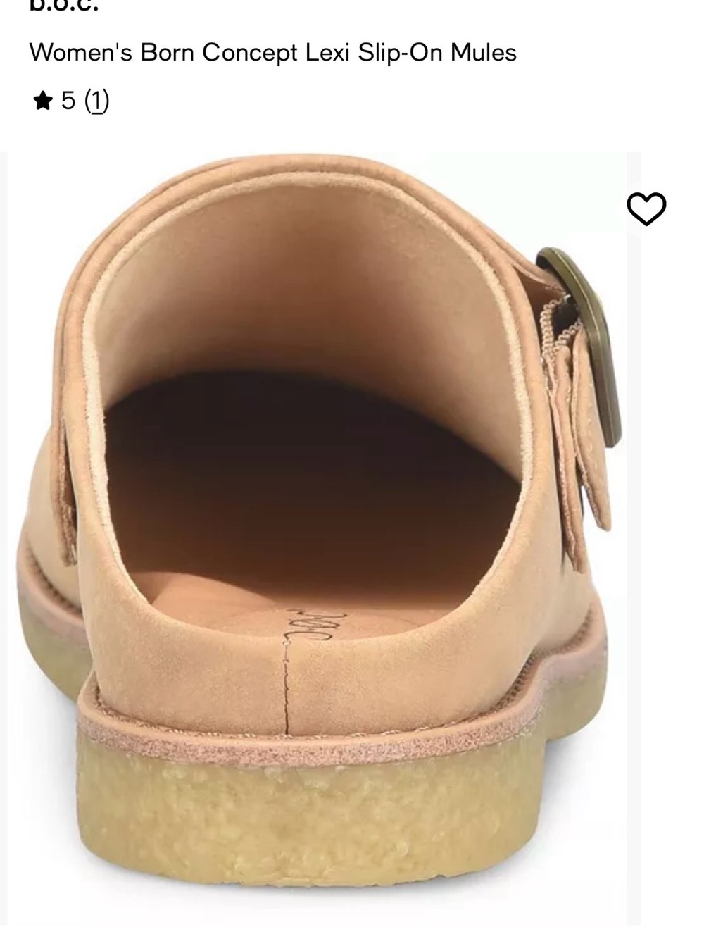 b.o.c Lexi Slip-On Mule light tan woman’s size 9 NWT - Picture 7 of 15